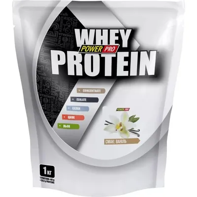 Протеїн сироватковий змішаний Power Pro Whey Protein ваніль, 1 кг