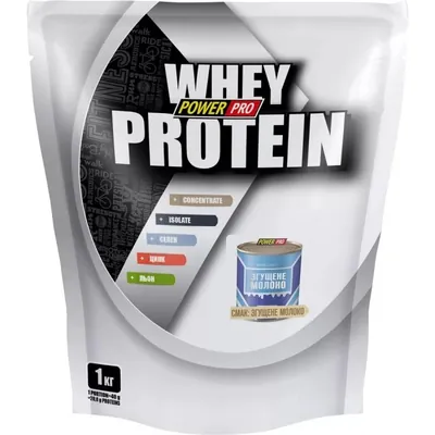 Протеїн сироватковий змішаний Power Pro Whey Protein згущене молоко, 1 кг
