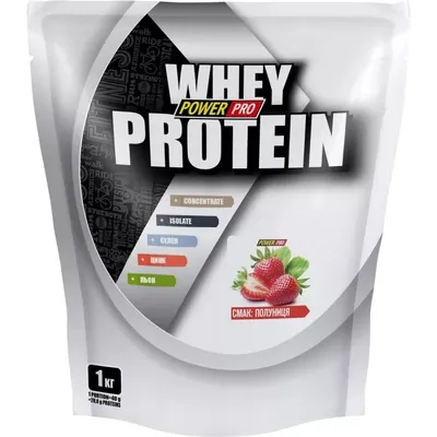Протеїн сироватковий змішаний Power Pro Whey Protein полуниця, 1 кг