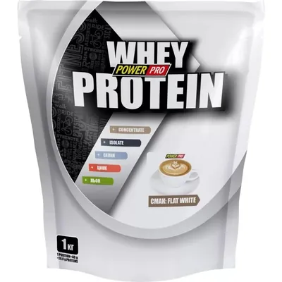 Протеїн сироватковий змішаний Power Pro Whey Protein флет-вайт, 1 кг