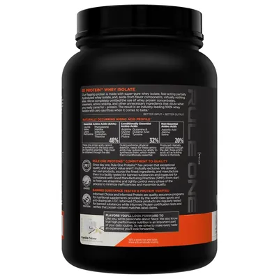 Протеїн сироватковий ізолят Rule One R1 Protein Whey Isolate, ванільний крем, 660 г
