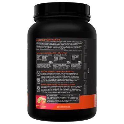 Протеїн сироватковий ізолят Rule One R1 Protein Whey Isolate, полуниця-банан, 660 г