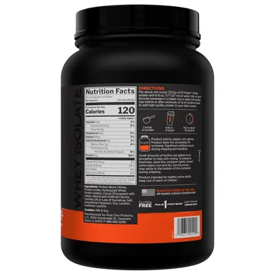 Протеїн сироватковий ізолят Rule One R1 Protein Whey Isolate, молочний шоколад, 660 г