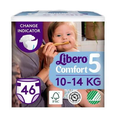 Підгузки Libero Comfort розмір 5, 10-14 кг, 46 шт