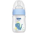 Бутылочка для кормления Wee Baby Classic Plus PP с широким горлышком, силиконовая соска №1, 125 мл