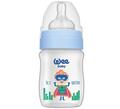 Бутылочка для кормления Wee Baby Classic Plus PP с широким горлышком, силиконовая соска №1, 125 мл