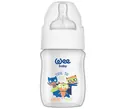 Пляшечка для годування Wee Baby Classic Plus PP з широкою шийкою, силіконова соска №1, 125 мл