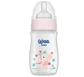 Пляшечка для годування Wee Baby Classic Plus PP з широкою шийкою, силіконова соска №1, 250 мл
