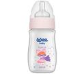 Пляшечка для годування Wee Baby Classic Plus PP з широкою шийкою, силіконова соска №1, 250 мл