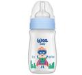 Пляшечка для годування Wee Baby Classic Plus PP з широкою шийкою, силіконова соска №1, 250 мл