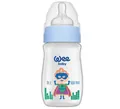 Пляшечка для годування Wee Baby Classic Plus PP з широкою шийкою, силіконова соска №1, 250 мл