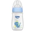 Пляшечка для годування Wee Baby Classic Plus PP з широкою шийкою, силіконова соска №1, 250 мл