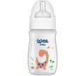 Пляшечка для годування Wee Baby Classic Plus PP з широкою шийкою, силіконова соска №1, 250 мл