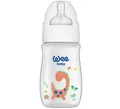 Пляшечка для годування Wee Baby Classic Plus PP з широкою шийкою, силіконова соска №1, 250 мл