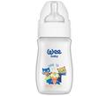 Пляшечка для годування Wee Baby Classic Plus PP з широкою шийкою, силіконова соска №1, 250 мл