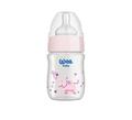 Пляшечка для годування Wee Baby Classic Plus скляна термостійка з широкою шийкою, силіконова соска №1, 120 мл