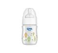 Пляшечка для годування Wee Baby Classic Plus скляна термостійка з широкою шийкою, силіконова соска №1, 120 мл