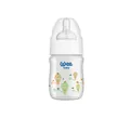 Пляшечка для годування Wee Baby Classic Plus скляна термостійка з широкою шийкою, силіконова соска №1, 120 мл