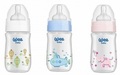 Бутылочка для кормления Wee Baby Classic Plus стеклянная термостойкая с широким горлышком, силиконовая соска №1, 180 мл