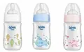 Пляшечка для годування Wee Baby Classic Plus скляна термостійка з широкою шийкою, силіконова соска №1, 180 мл