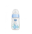 Бутылочка для кормления Wee Baby Classic Plus стеклянная термостойкая с широким горлышком, силиконовая соска №1, 180 мл