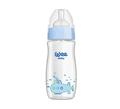 Пляшечка для годування Wee Baby Classic Plus скляна термостійка з широкою шийкою, силіконова соска №1, 280 мл