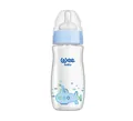 Пляшечка для годування Wee Baby Classic Plus скляна термостійка з широкою шийкою, силіконова соска №1, 280 мл