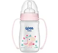 Пляшечка для годування Wee Baby Classic Plus PP з широкою шийкою з ручками, силіконова соска №1, 250 мл