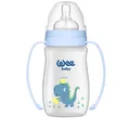 Пляшечка для годування Wee Baby Classic Plus PP з широкою шийкою з ручками, силіконова соска №1, 250 мл