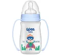 Пляшечка для годування Wee Baby Classic Plus PP з широкою шийкою з ручками, силіконова соска №1, 250 мл