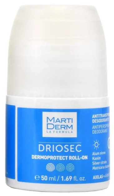 Дезодорант-антиперспірант кульковий Martiderm Driosec Dermoprotect 48h, 50 мл