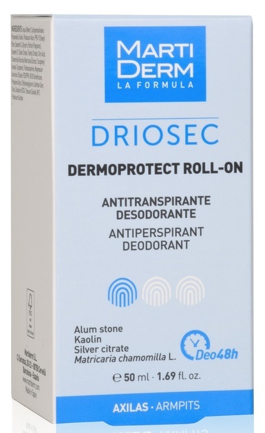Дезодорант-антиперспирант роликовый Martiderm Driosec Dermoprotect 48h, 50 мл