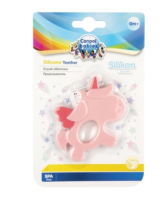 Игрушка-прорезыватель для детей Canpol babies 51/007 Единорог силиконовый