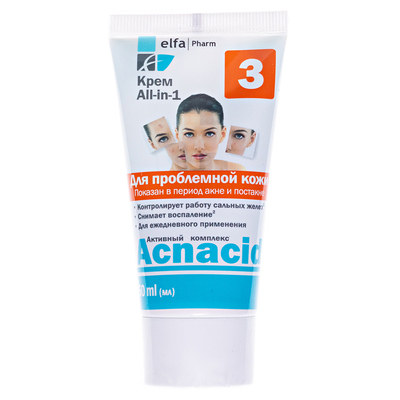 Крем для обличчя Elfa Pharm Acnacid all-in-1 для проблемної шкіри, 50 мл