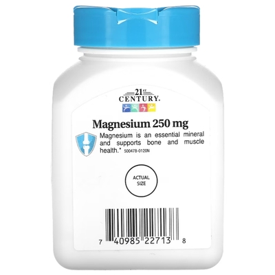 Магний 21st Century Magnesium 250 мг, 110 таблеток