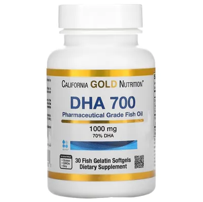 Докозагексаєнова кислота California Gold Nutrition DHA 700 м'які капсули №30