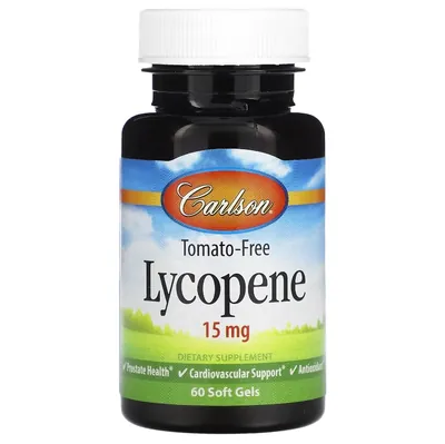 Лікопін Carlson Labs Lycopene 15 мг, 60 м'яких капсул