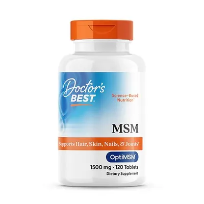Метилсульфонілметан Doctor's Best MSM with OptiMSM 1500 мг, 120 таблеток