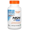 Метилсульфонілметан Doctor's Best MSM with OptiMSM 1500 мг, 120 таблеток