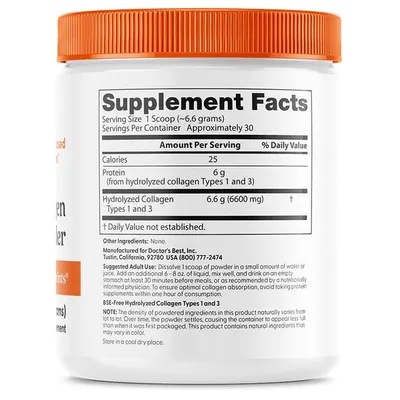 Колаген 1 і 3 типу Doctor's Best Collagen Types 1 & 3 порошок, 200 г