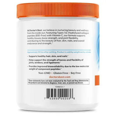 Колаген 1 і 3 типу Doctor's Best Collagen Types 1 & 3 порошок, 200 г