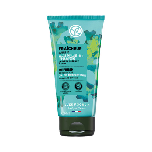 Маска-скраб для волос Yves Rocher 2 в 1 для очищения корней, 200 мл