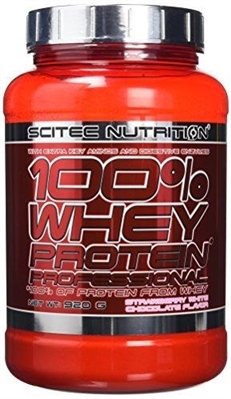 Протеин Scitec Nutrition 100% Whey Protein Prof, клубника-белый шоколад, 920 г