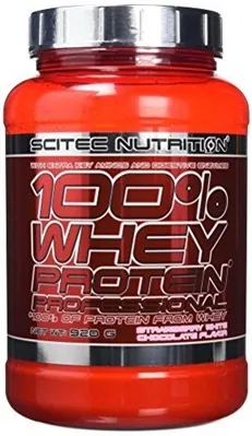 Протеїн сироватковий змішаний Scitec Nutrition 100% Whey Protein Professional полуниця-білий шоколад, 920 г