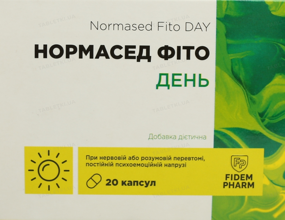 Фидем Фарм Нормасед Фито День: инструкция + цена от 102 грн в аптеках ...