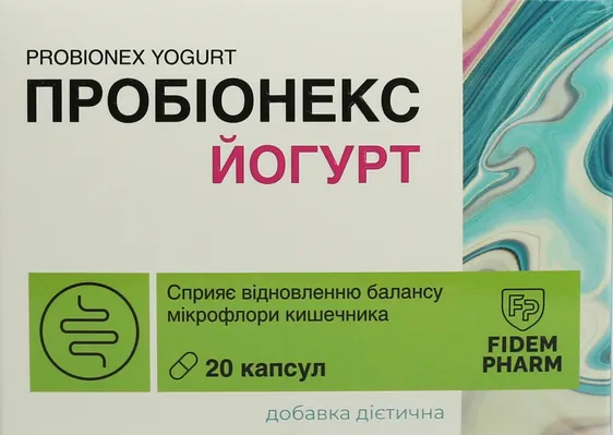 Пробіонекс Йогурт Fidem Pharm капсули №20