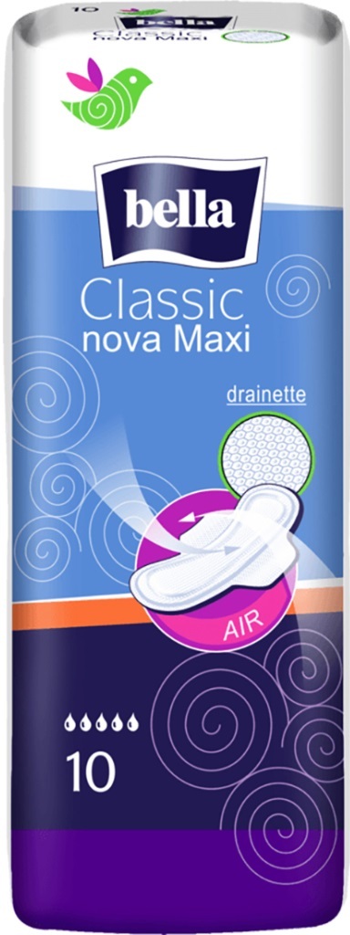 Прокладки гигиенические Bella Classic Nova Maxi Drainette, 10 шт
