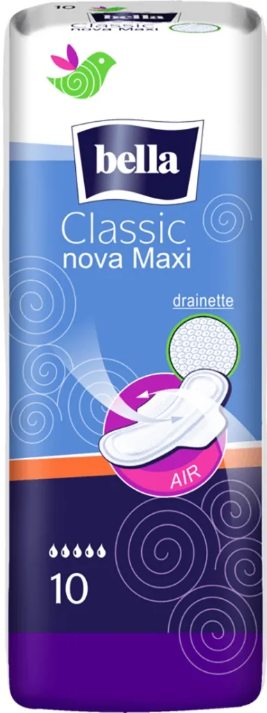 Прокладки гігієнічні Bella Classic Nova Maxi Drainette, 10 шт