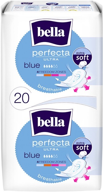 ПрокладкигігієнічніBellaPerfectaUltraBlueExtraSoft,20шт