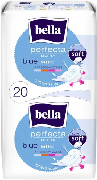 Прокладки гігієнічні Bella Perfecta Ultra Blue Extra Soft, 20 шт